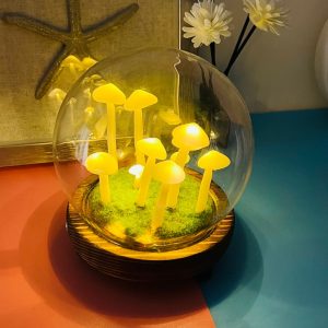 Cute Yellow Mushroom Night Light Sleep