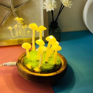 Cute Yellow Mushroom Night Light Sleep