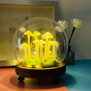 Cute Yellow Mushroom Night Light Sleep