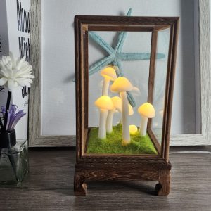 Mystical Mushroom Lamp Psychedelic Decor Retro Home Decor Delight