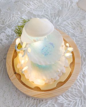 Sea Clam Pearl Night Light Dreamy Shell & Pearl