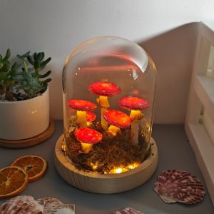 Forest Five Red Mushrooms Lamp