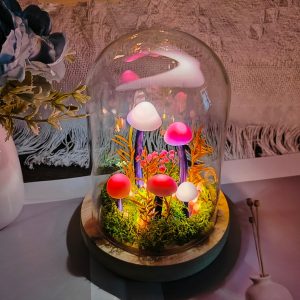 Dried Flower Mushroom Lamp