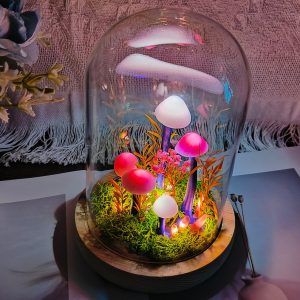 Dried Flower Mushroom Lamp