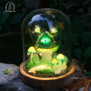 Green Poisonous Mushroom Lamp Vintage Night Light