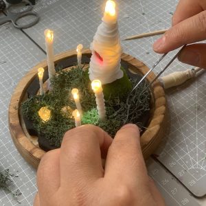 Cute Mushroom Night light with Crystal