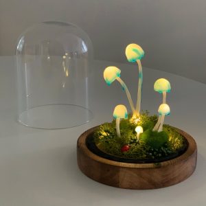 Wild Growing Mushrooms Lamp with ladybug