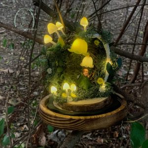 Cute Fairy Night Light Tree Hole with Mushroom Lamp