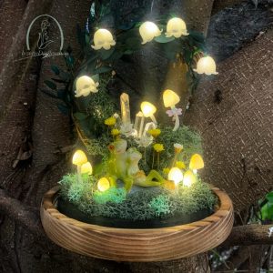 Lily of the Valley Lamp, Cute Frog & Mushroom Night Light