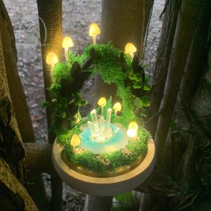 Whimsical Forest & Ocean Mushroom Lamp