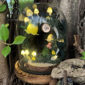 Cute Fairy Night Light Tree Hole with Mushroom Lamp