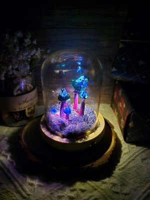 Enchanted Serenity Mushroom Lamp Hand Painted Creative for Home Decor