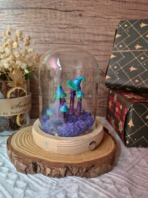 Enchanted Serenity Mushroom Lamp Hand Painted Creative for Home Decor