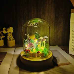 Custom Wording with Crystal Mushroom Lamp