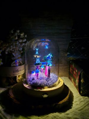 Enchanted Serenity Mushroom Lamp Hand Painted Creative for Home Decor